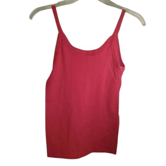 Secret Treasures Size M Camisole Tank Top Red Holiday Santa Tree Snowman Design - Picture 5 of 5